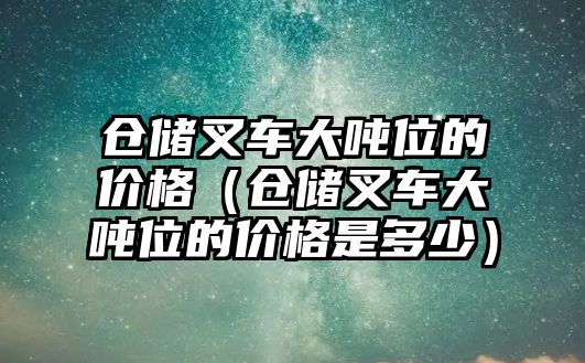 倉儲叉車大噸位的價格（倉儲叉車大噸位的價格是多少）