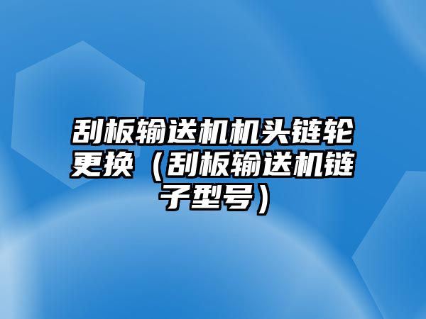 刮板輸送機(jī)機(jī)頭鏈輪更換（刮板輸送機(jī)鏈子型號(hào)）