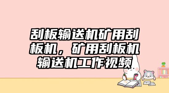 刮板輸送機(jī)礦用刮板機(jī)，礦用刮板機(jī)輸送機(jī)工作視頻