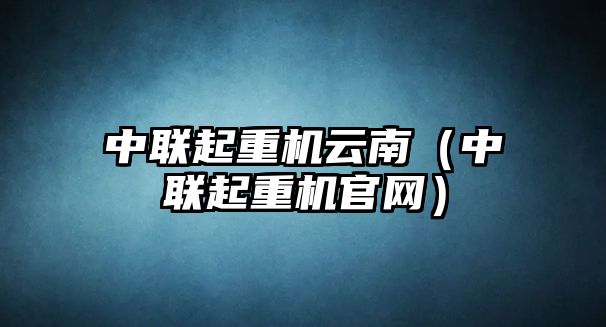 中聯(lián)起重機云南（中聯(lián)起重機官網(wǎng)）