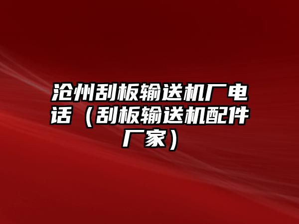 滄州刮板輸送機(jī)廠電話（刮板輸送機(jī)配件廠家）