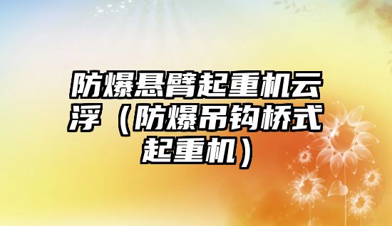 防爆懸臂起重機(jī)云?。ǚ辣蹉^橋式起重機(jī)）