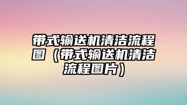 帶式輸送機(jī)清潔流程圖（帶式輸送機(jī)清潔流程圖片）