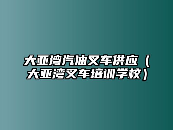 大亞灣汽油叉車供應(yīng)（大亞灣叉車培訓(xùn)學(xué)校）