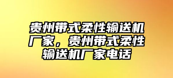 貴州帶式柔性輸送機廠家，貴州帶式柔性輸送機廠家電話