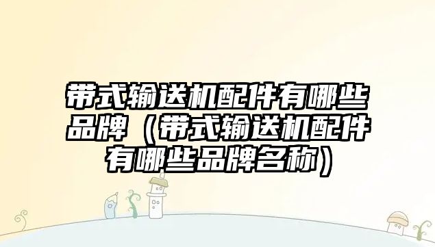 帶式輸送機(jī)配件有哪些品牌（帶式輸送機(jī)配件有哪些品牌名稱）