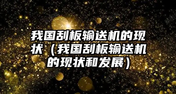 我國刮板輸送機的現(xiàn)狀（我國刮板輸送機的現(xiàn)狀和發(fā)展）