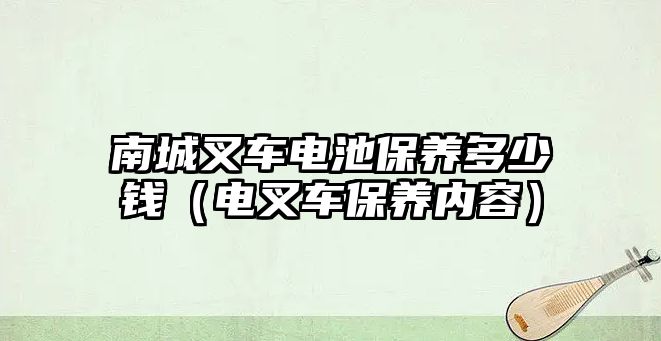 南城叉車電池保養(yǎng)多少錢（電叉車保養(yǎng)內(nèi)容）