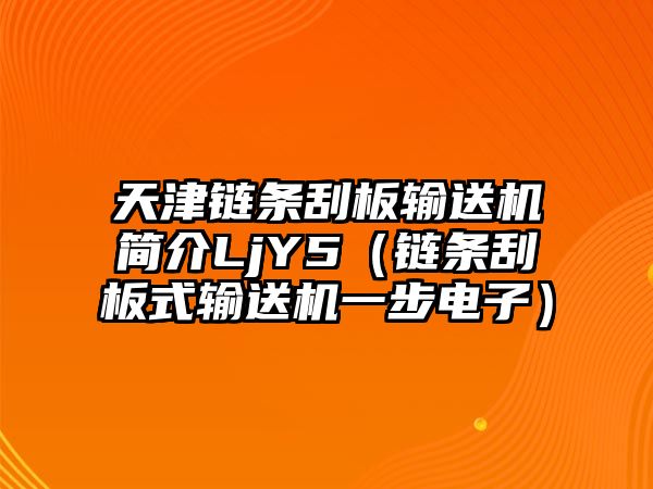 天津鏈條刮板輸送機(jī)簡介LjY5（鏈條刮板式輸送機(jī)一步電子）