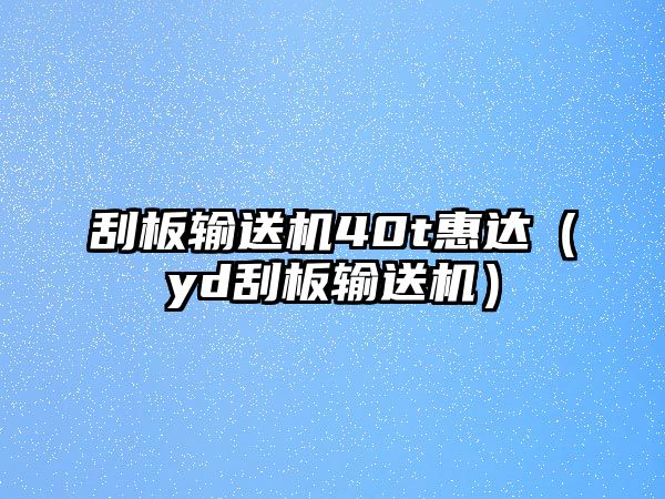 刮板輸送機(jī)40t惠達(dá)（yd刮板輸送機(jī)）