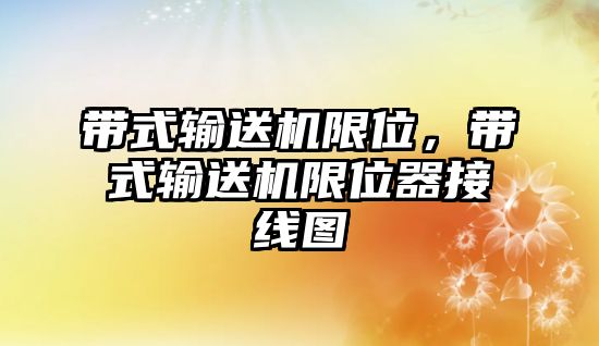 帶式輸送機限位，帶式輸送機限位器接線圖