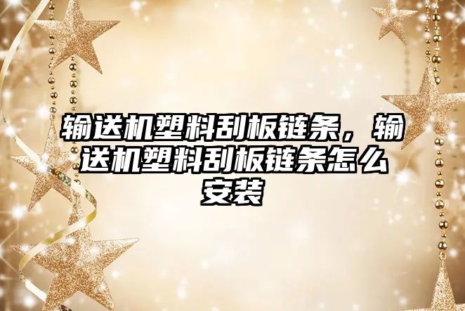 輸送機塑料刮板鏈條，輸送機塑料刮板鏈條怎么安裝