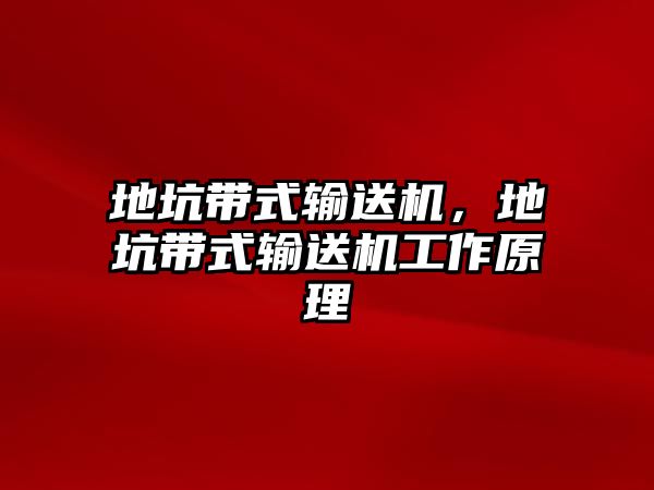 地坑帶式輸送機(jī)，地坑帶式輸送機(jī)工作原理