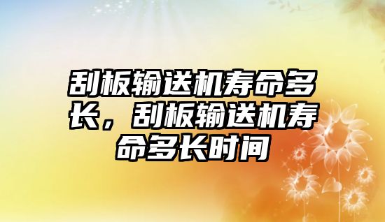 刮板輸送機壽命多長，刮板輸送機壽命多長時間